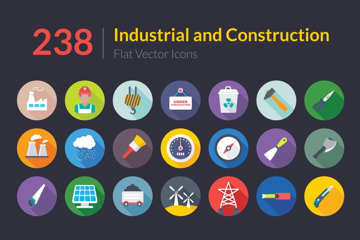工业和建筑图标素材 238 Industrial and Construction Icon