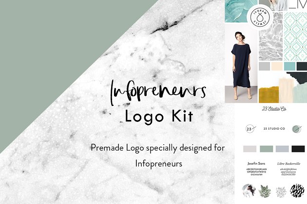 高端logo设计素材模板 Infopreneur Logo Kit
