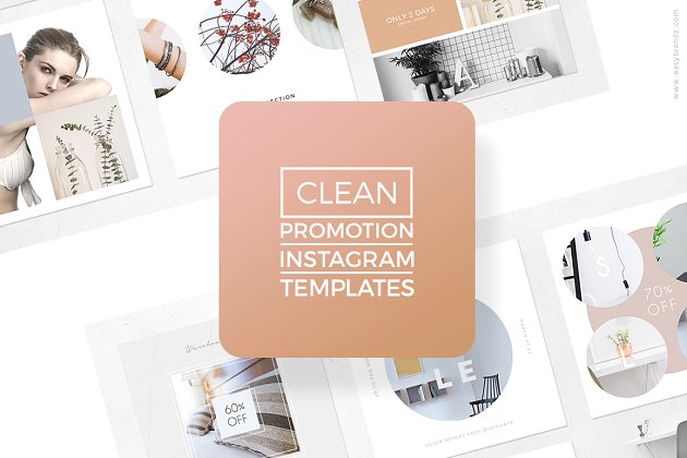 简单的促销广告模板 Instagram Promotion Clean Templates