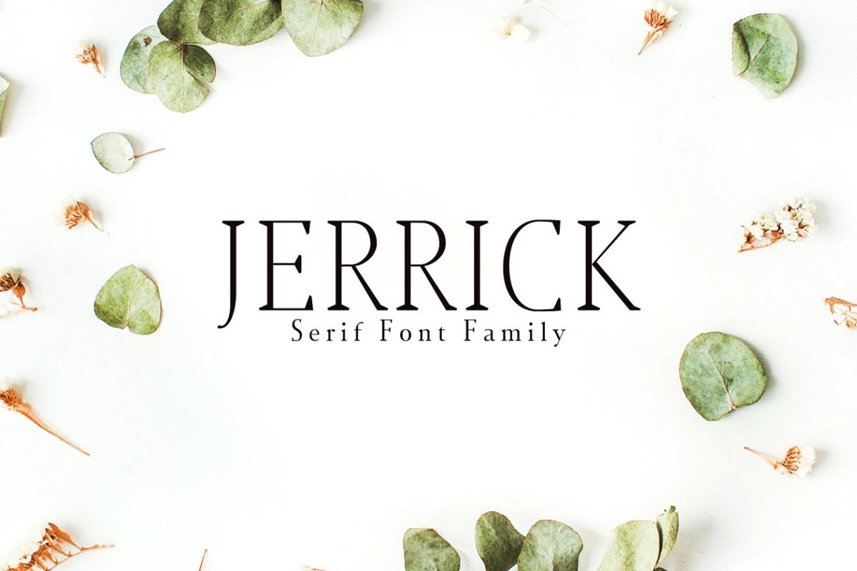 时尚高端设计字体 Jerrick Serif 6 Font Pack