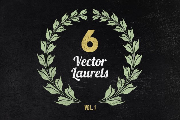 月桂树插画 Vector Laurels Volume 1