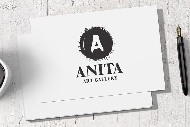A为主题的logo模板 Anita Art – Letter A Logo