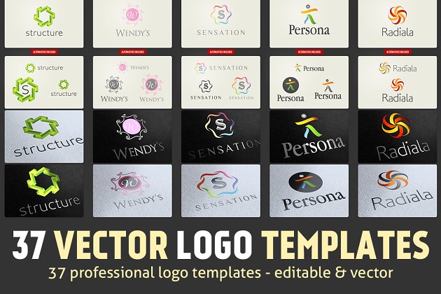 37个矢量LOGO模板 37 Vector Logo Templates