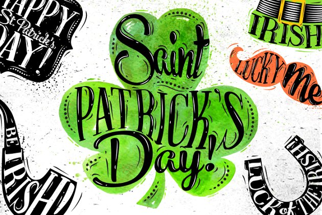 爱尔兰圣帕特里克节节日素材 St. Patricks Set