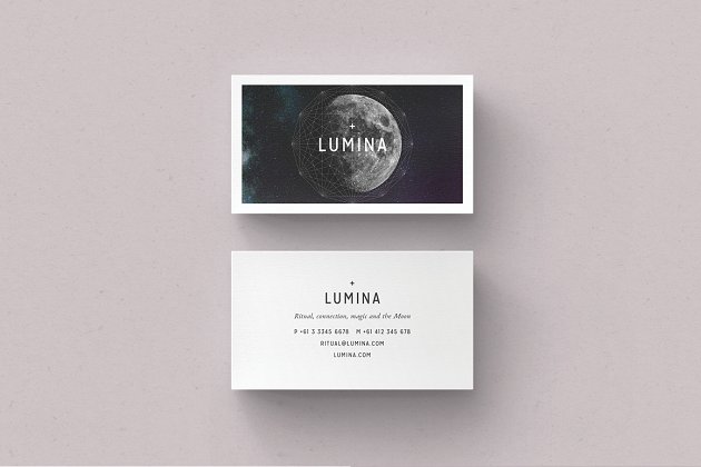 极简商业名片模版 LUMINA Business Card Template