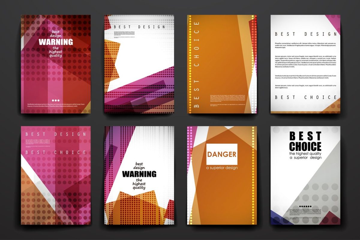 抽象画册封面 Set of Abstract Brochures
