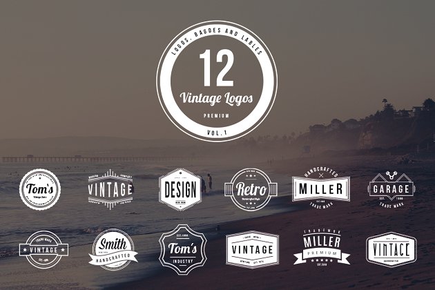 经典logo设计欣赏 12 Vintage Logos – Vol. 1