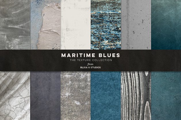 海上蓝调纹理集合 Maritime Blues Texture Collection