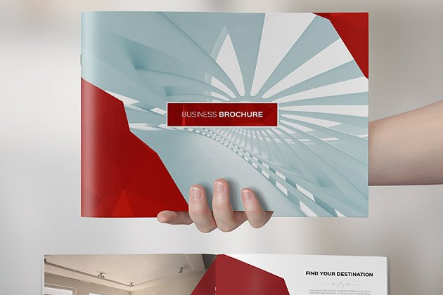 干净的商业画册模板 Clean Elegant Business Brochure