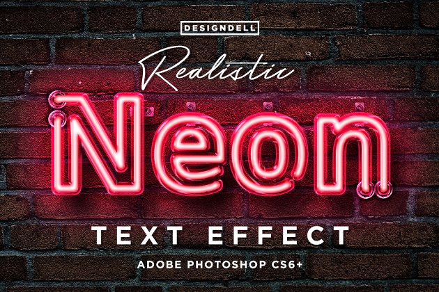 逼真霓虹Photoshop效果 Realistic Neon Photoshop Effect