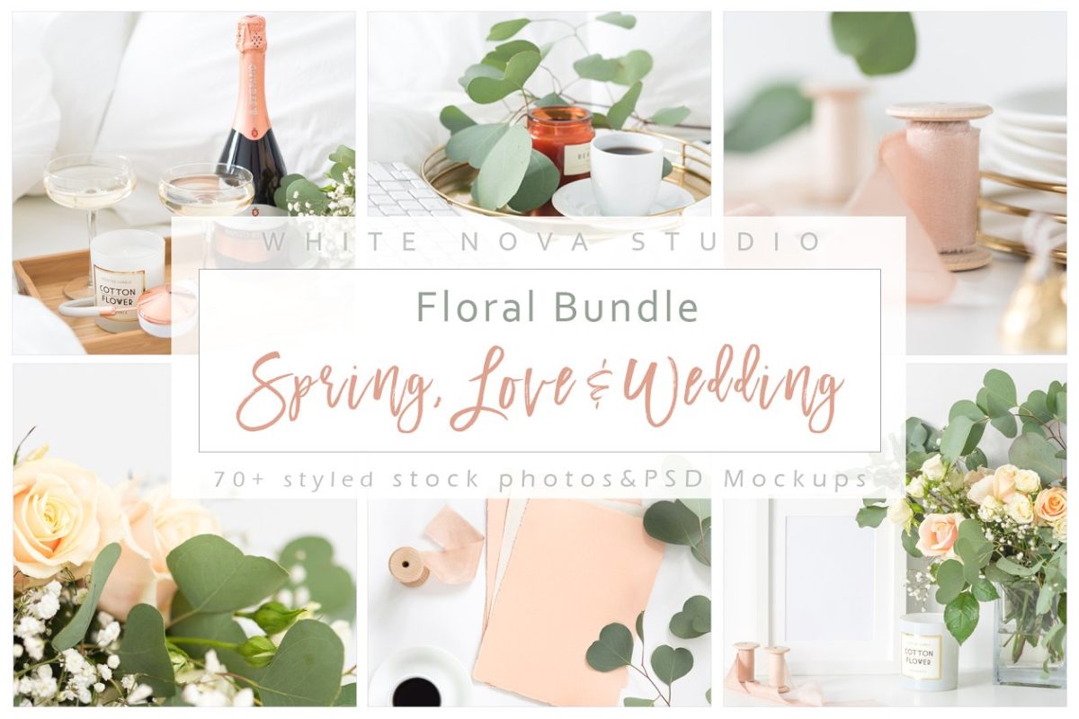 婚礼花卉绿植照片合集 Floral Bundle: Spring Love & Wedding