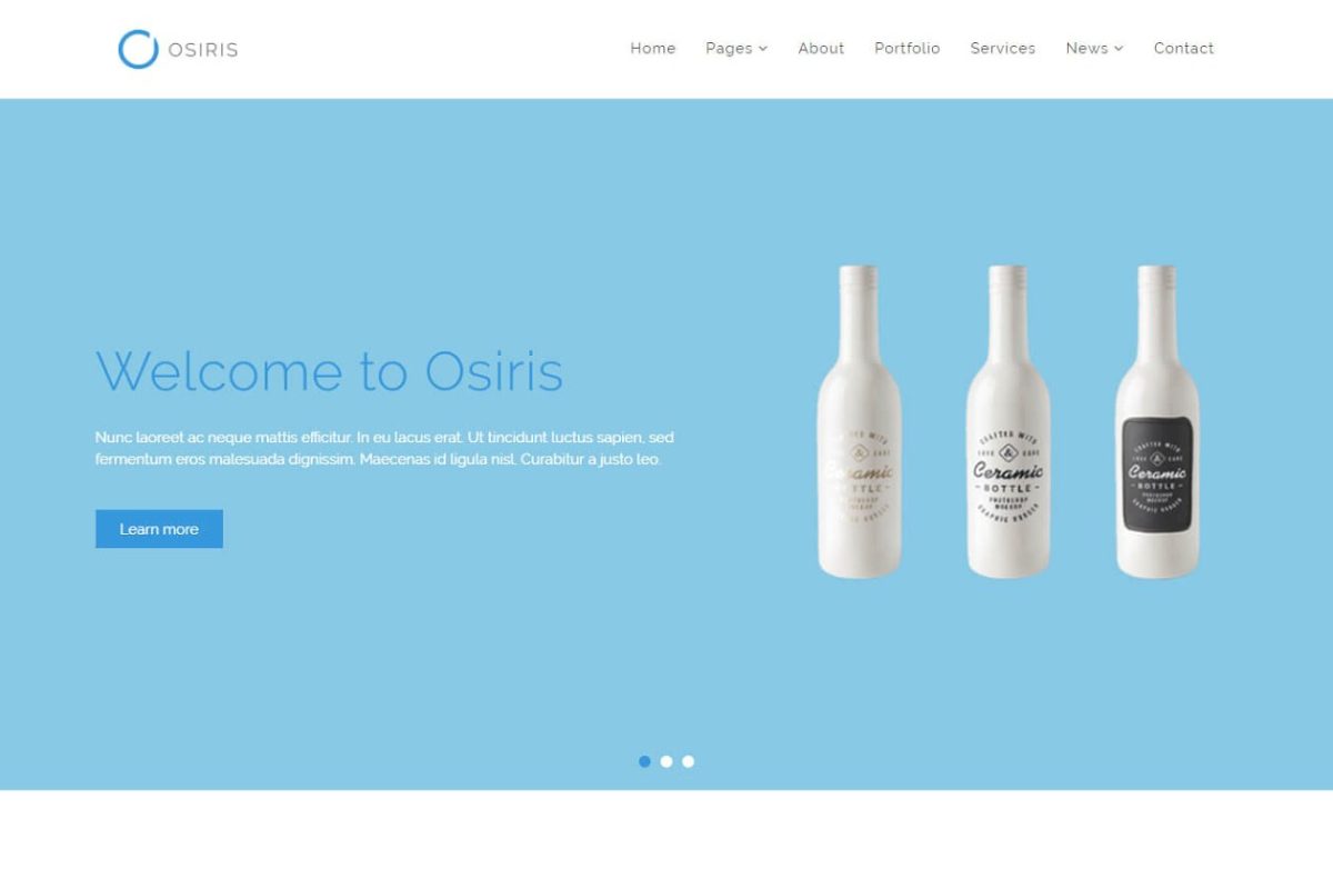 多用途产品网站模板 Osiris – Multipurpose HTML Template