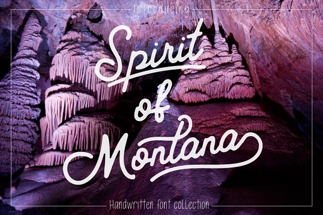 蒙大拿精神手写字体 Spirit of Montana Script Font