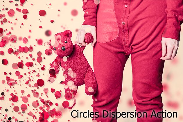 酷炫的圆分散动作 Circles Dispersion Action