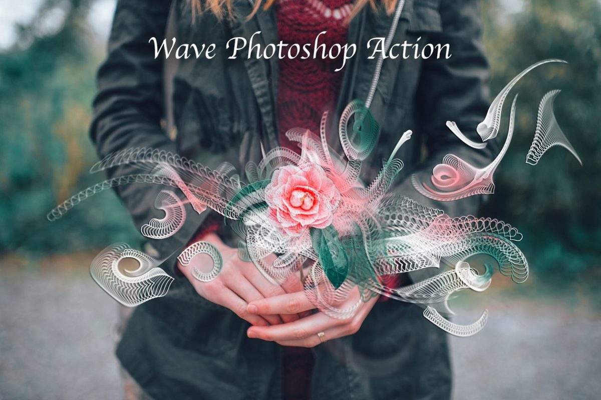 波纹特效ps动作 Wave Photoshop Action