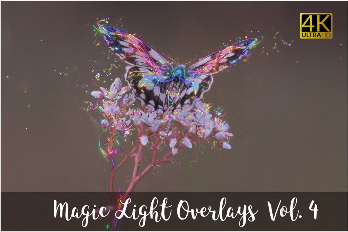 4K级魔幻光线图形素材 4K Magic Light Overlays Vol. 4