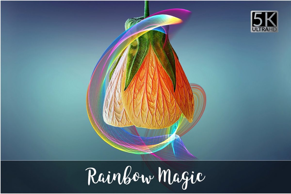 5K魔幻彩虹素材 5K Rainbow Magic Overlays