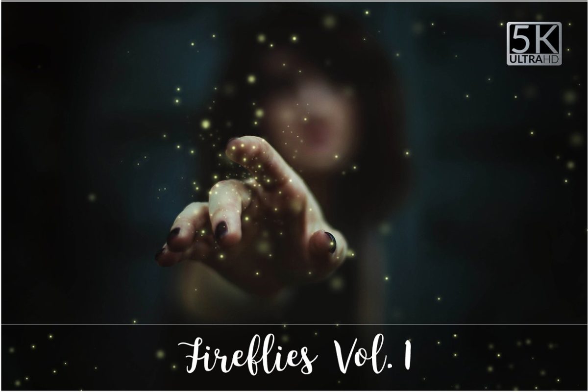 火焰图片特效素材 5K Fireflies Overlays Vol. 1