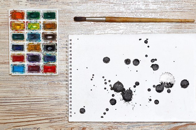 抽象墨迹背景纹理 10 JPG Abstract black ink splash