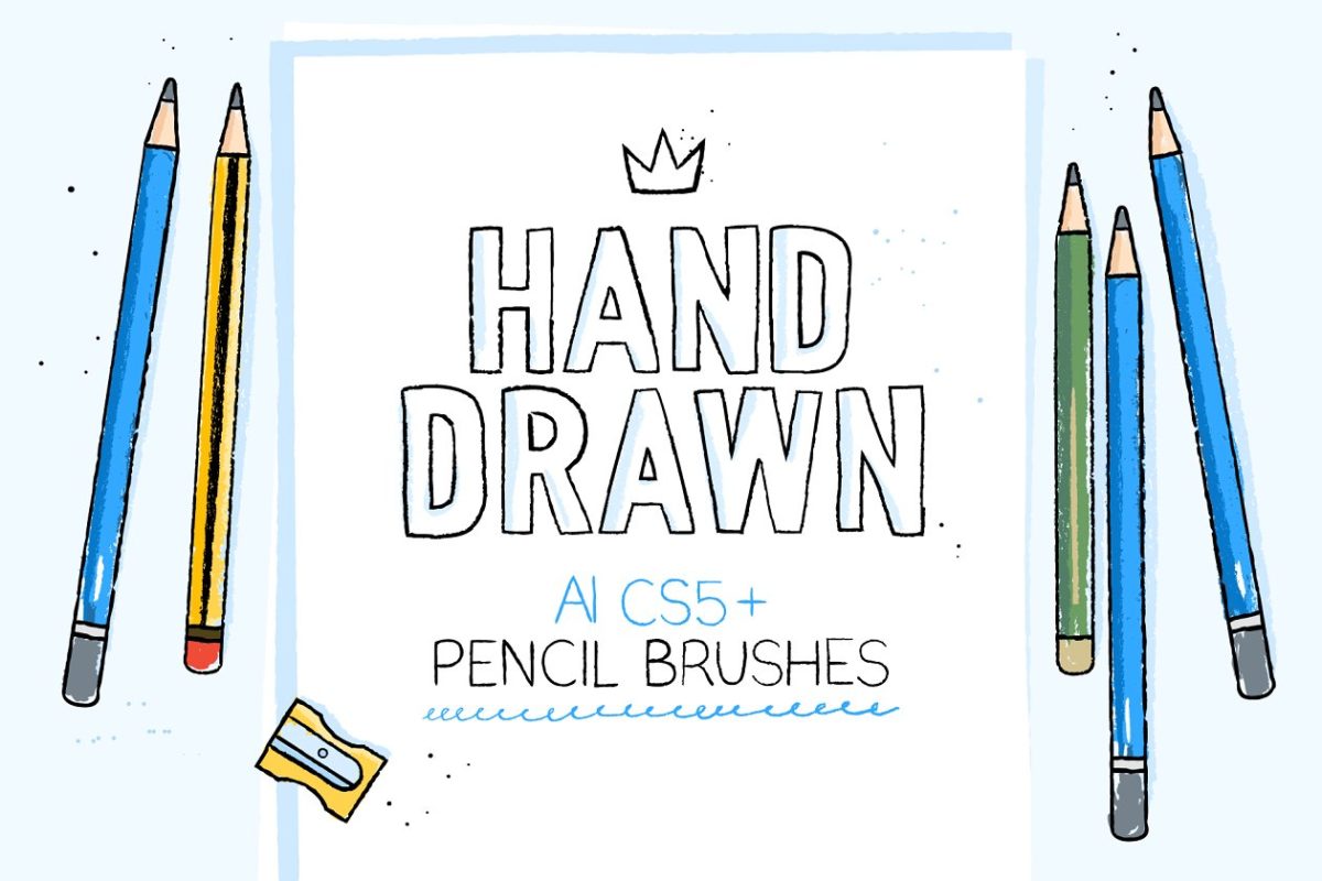 Ai手绘笔刷 Hand-drawn pencil AI brushes