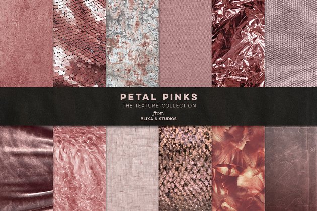 花瓣粉红色质感背景纹理素材 Petal Pink Background Textures