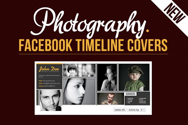 社交广告模板 Photography Facebook Timeline Covers