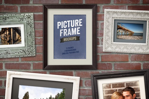 经典传统的图片画框样机 Picture Frame Mockups Volume 1
