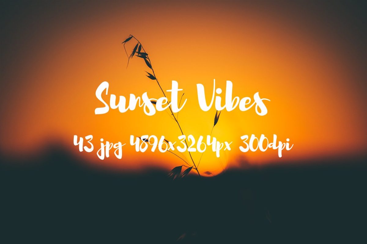 日出图片素材包 Sunset Vibes photo pack