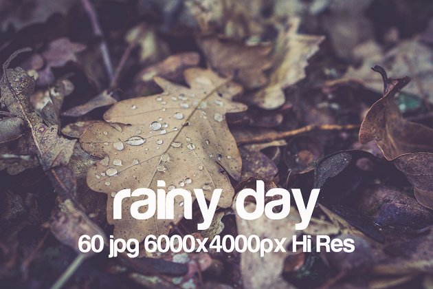 雨天照片素材 Rainy day photo pack