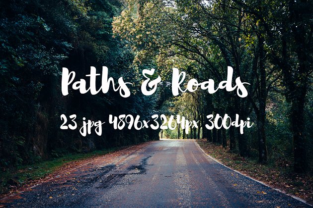 树林路图片素材包 Roads & paths II photo pack