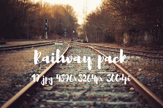 火车铁轨图片素材 Railway photo pack II