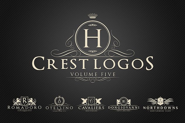 纹章徽章logo素材 Heraldic Crest Logos Vol.5