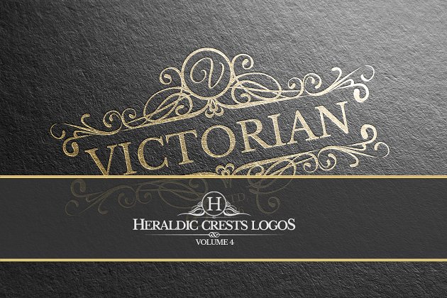 奢华logo设计模板 Heraldic Crest Logos Vol.4