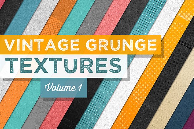 经典的背景纹理素材 Vintage Grunge Textures Vol.1
