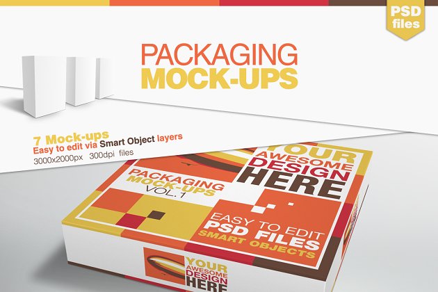 快餐披萨包装样机 Packaging Mock-ups