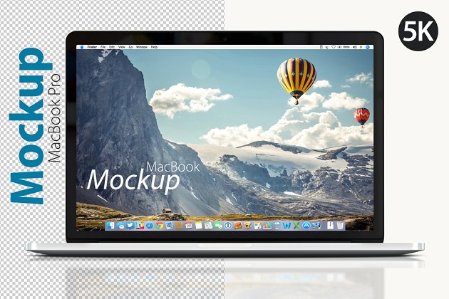 正面的 MacBook Pro 样机 MacBook Pro Mockup (Front)
