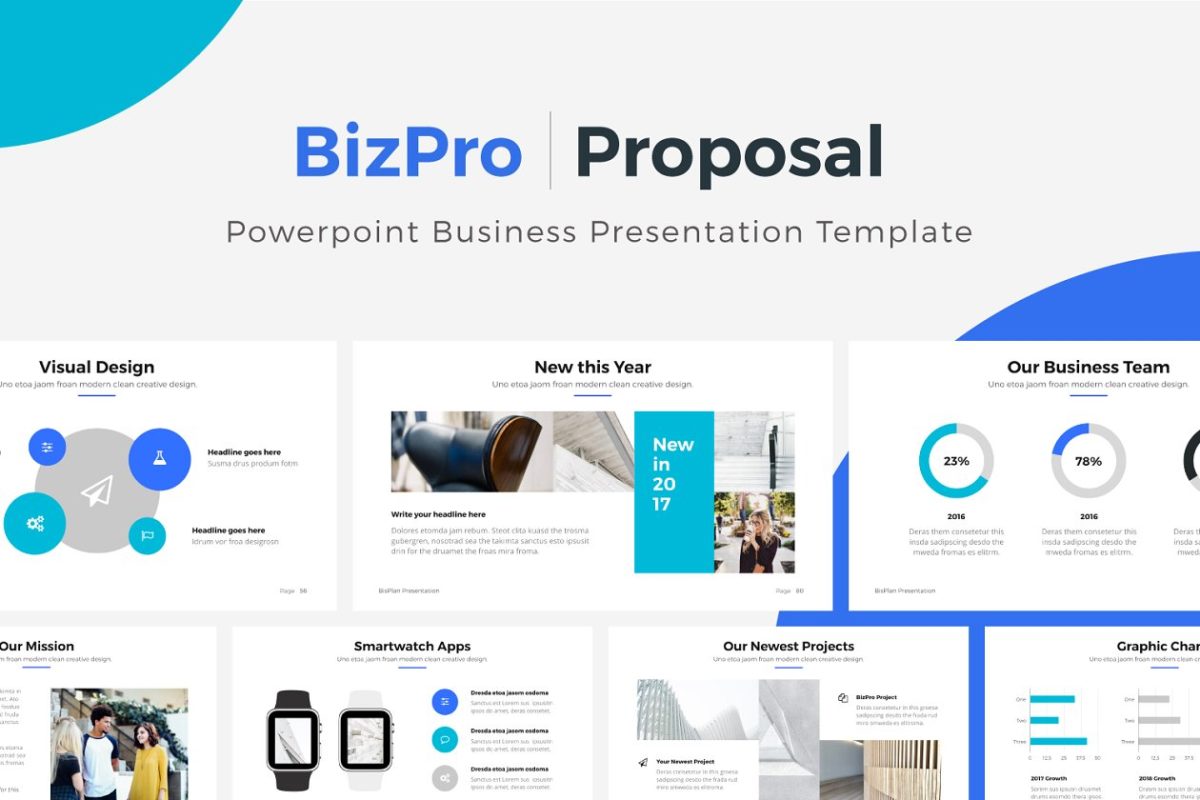 Powerpoint商业模板 BizPro. Powerpoint Business Template