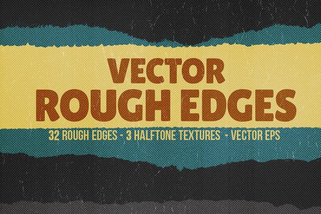 粗糙的背景纹理 Vector Rough Edges