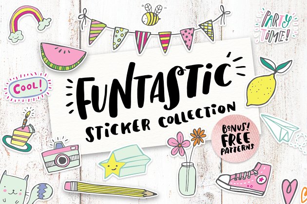有趣的标签素材合集 Funtastic Sticker Clipart Collection