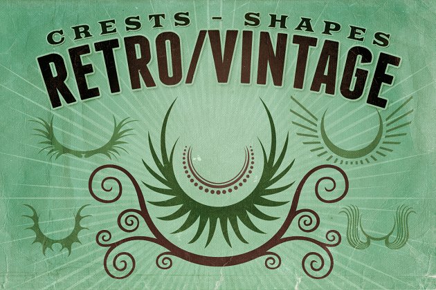 经典图形插画 Retro/Vintage shapes – Crests