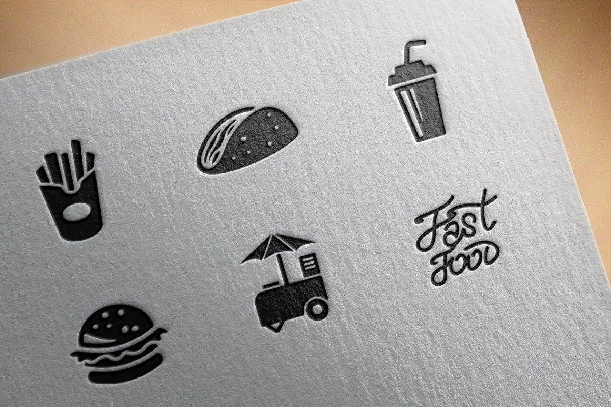 快餐图标素材 Fast food icons