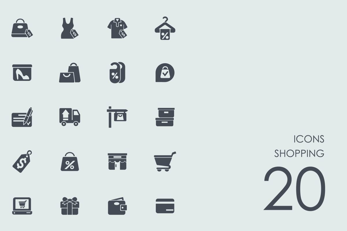 购物图标 Shopping icons