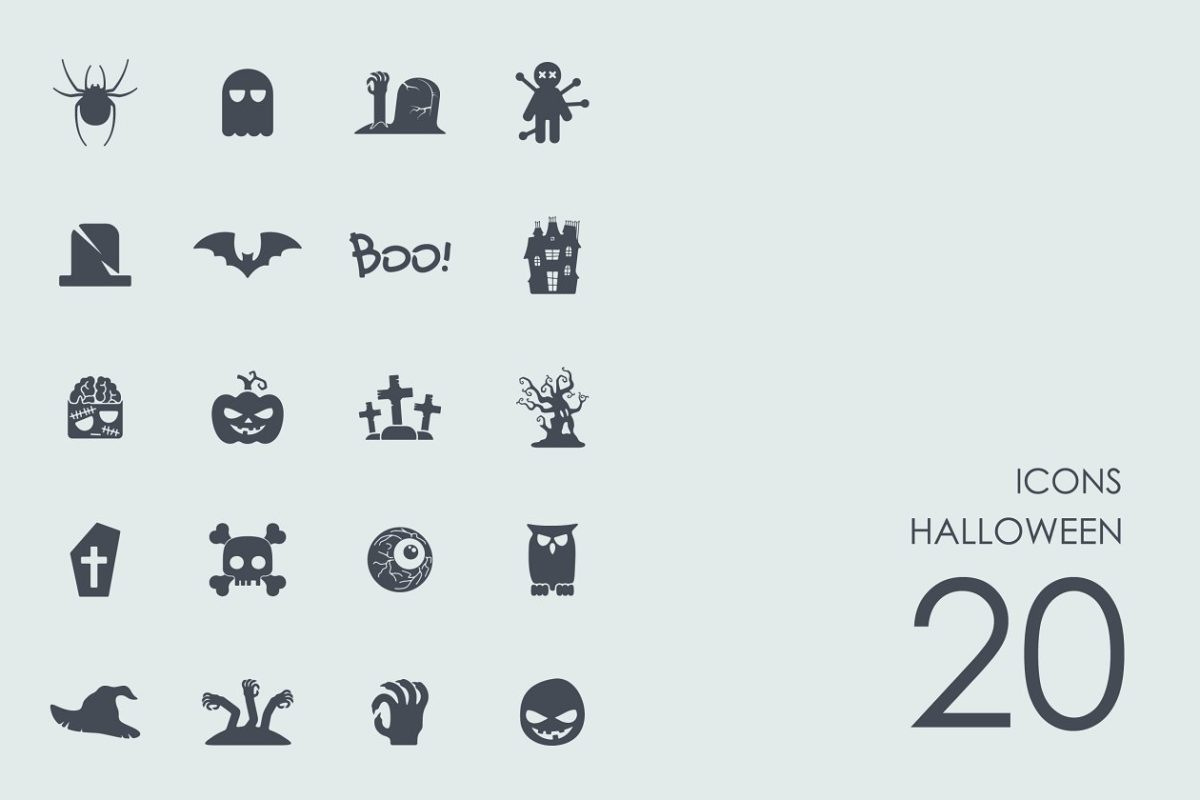 万圣节图标素材 Halloween icons