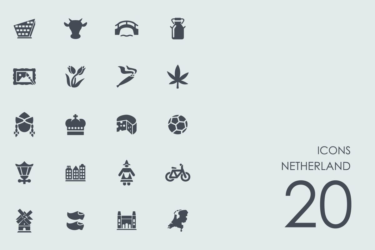 荷兰的图标 Netherland icons