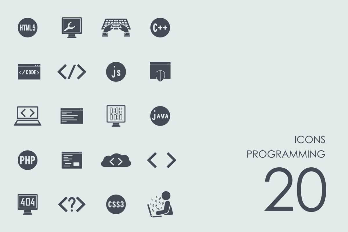 编程研发图标素材 Programming icons