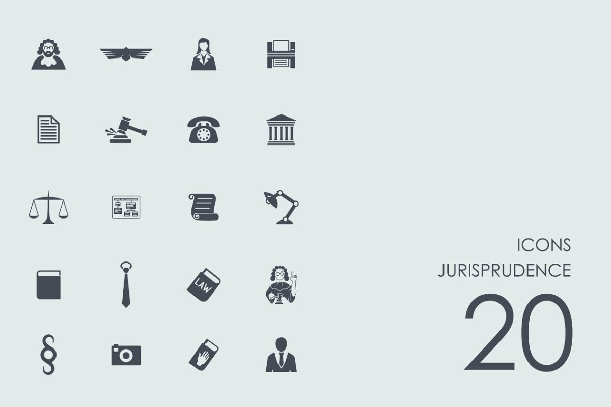 法学图标素材 Jurisprudence icons