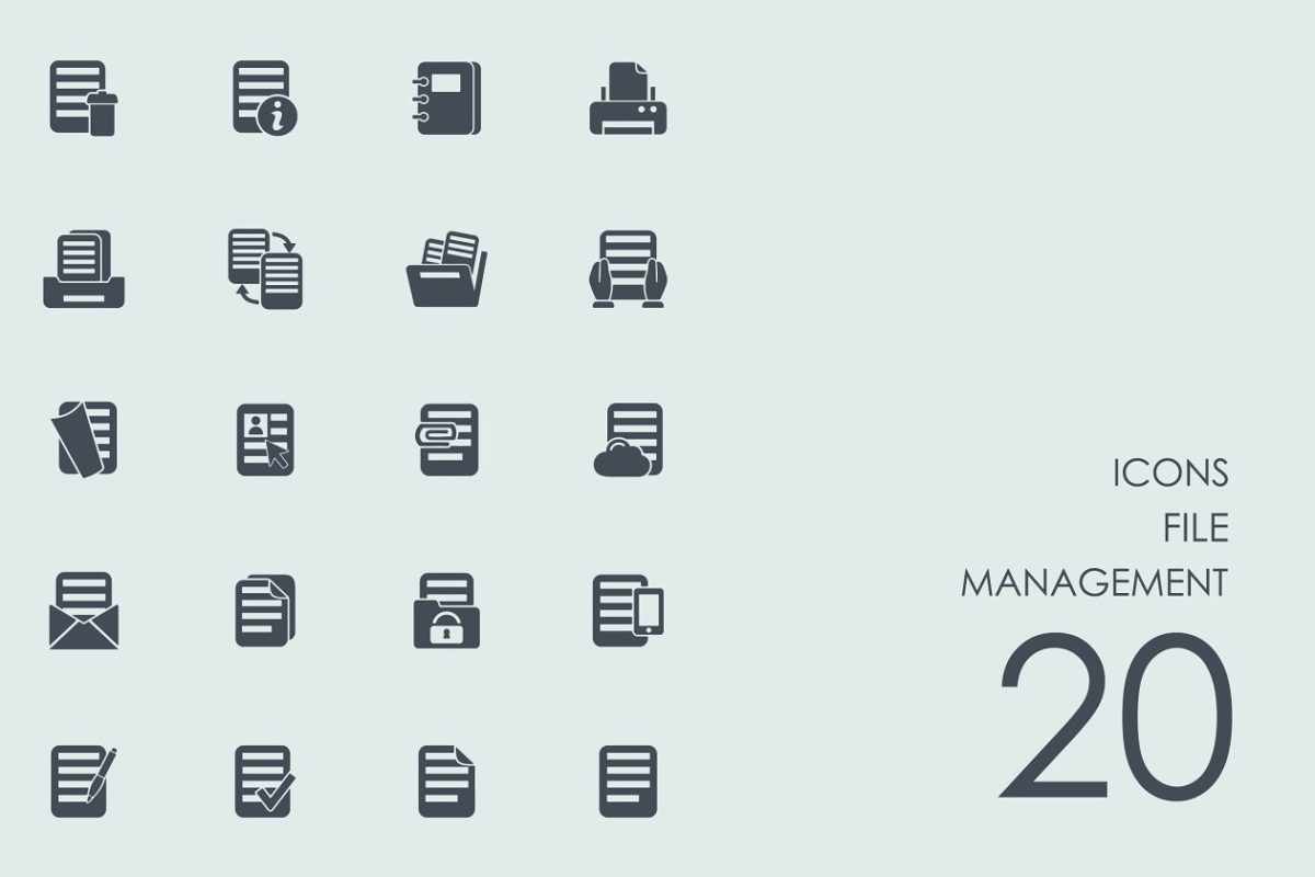 文件管理图标素材 File management icons