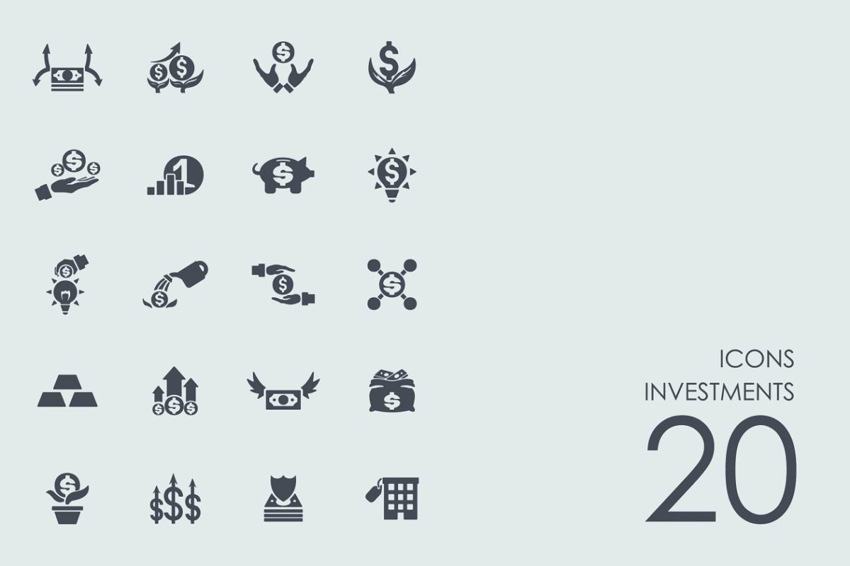 投资主题图标 Investments icons