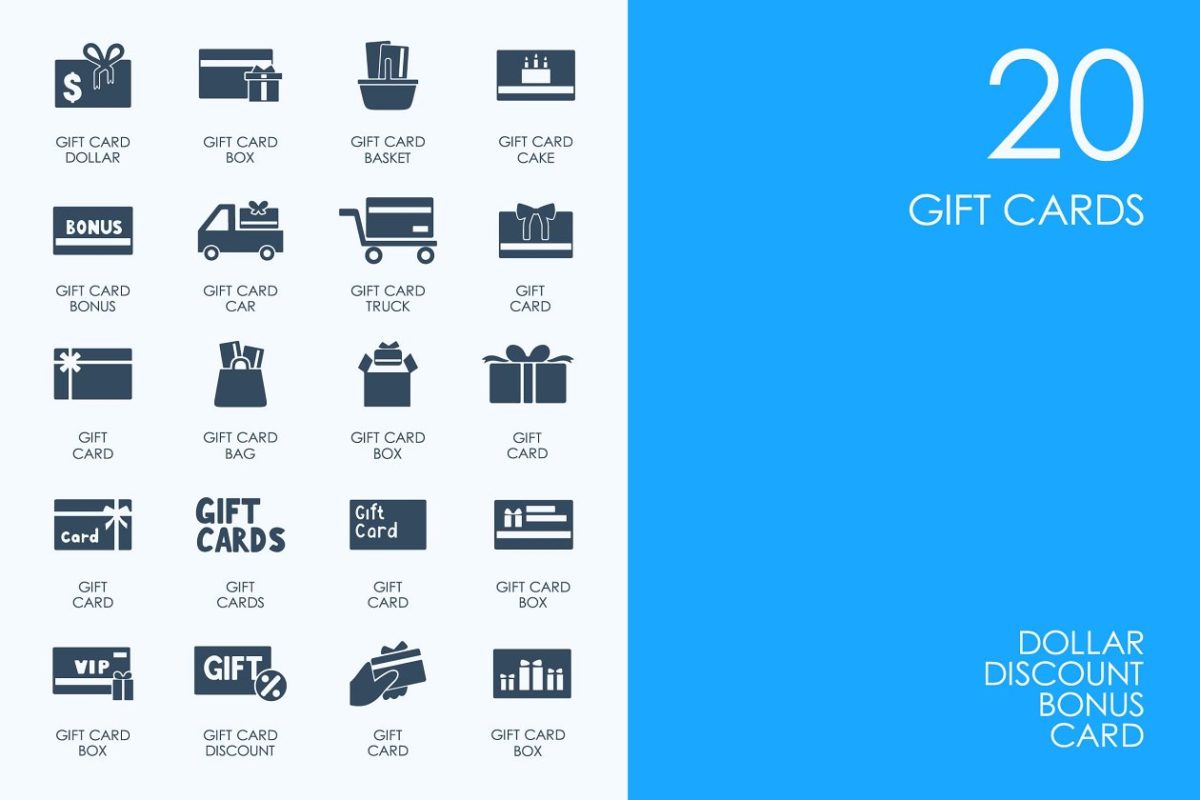 礼品卡片礼物主题图标 Gift Cards icons