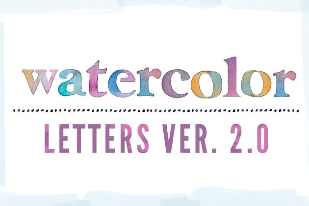水彩字母 Watercolor Letters